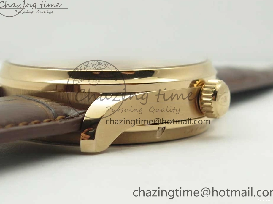 MIROTIME 0514 Portuguese Tourbillon IW5046 RG ZF Best Edition White Dial on Brown Leather Strap UrbanStyle 7144